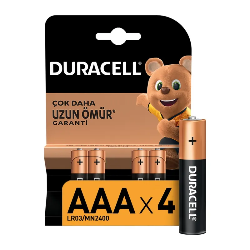 4'Lü AAA İnce Kalem Pil