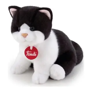 Peluş Siyah Beyaz Kedi 20 cm
