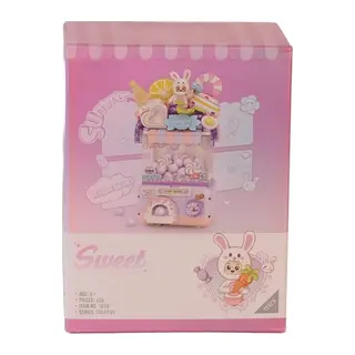 LZ1679 Sevimli Gashapon Makineleri MOR BLOCK OYUNCAK 428 PRÇ