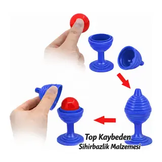Mavi Renk Sihirli Kupa Top Kaybetme Oyunu 7 cm