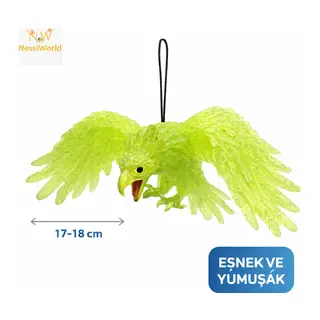 Asılabilir Lateks Kartal Dekor Süsü Yeşil 17-18 cm
