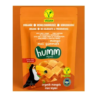 Organik Glutensiz Vegan Mangolu Mini Küpler 30 Gr