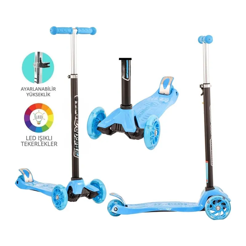 Mavi Twist Işıklı Scooter