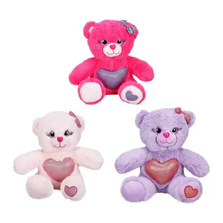 Renkli Sevimli Peluş Ayıcık 26 cm. 1 Adet Fiyatıdır