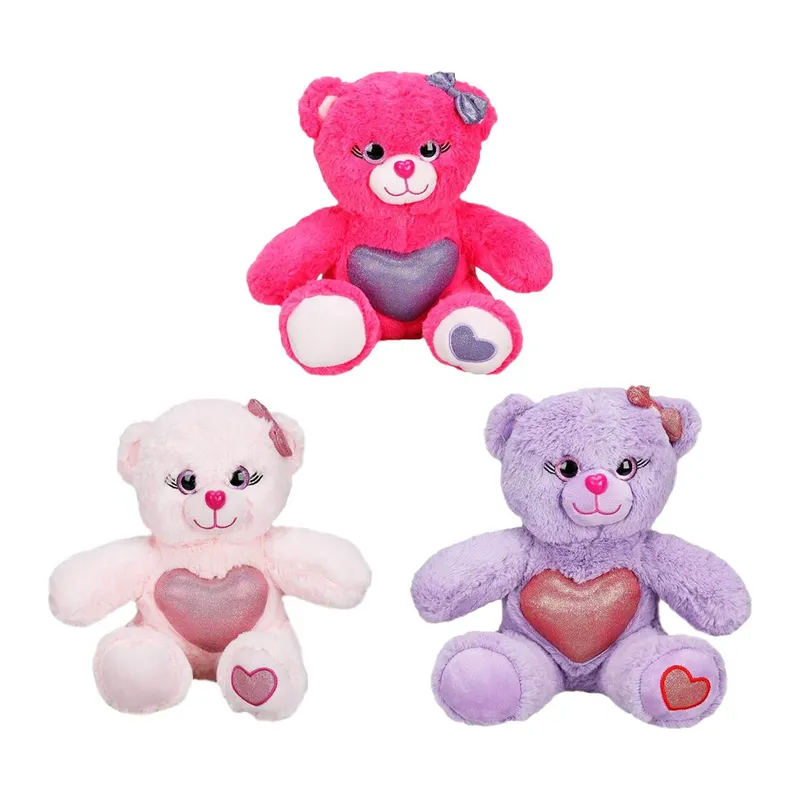 Renkli Sevimli Peluş Ayıcık 26 cm. 1 Adet Fiyatıdır