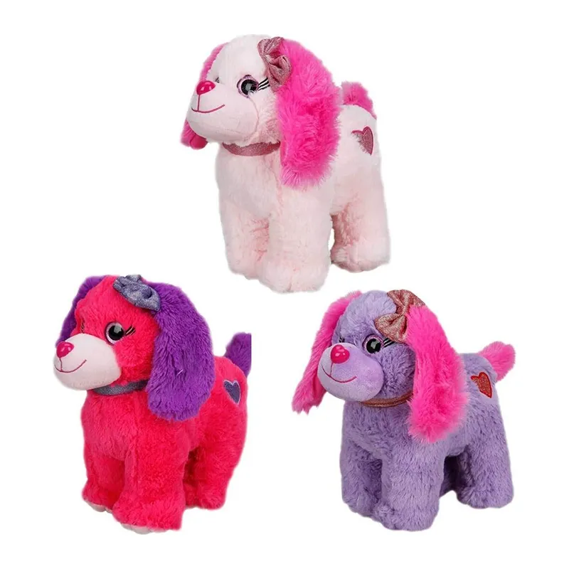 Peluş Köpek Oturan Renkli 25 Cm 1 Adet Fiyatıdır