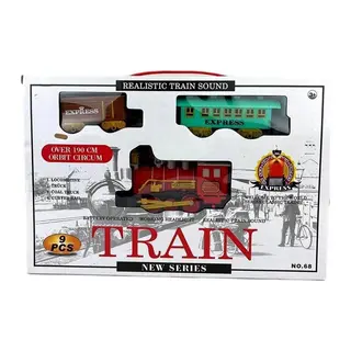 68 Pilli Tren Seti 9 Parça
