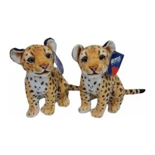PL50134 25 Cm Oturan Küçük Kahverengi Leopar-hly