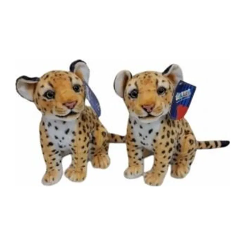 PL50134 25 Cm Oturan Küçük Kahverengi Leopar-hly