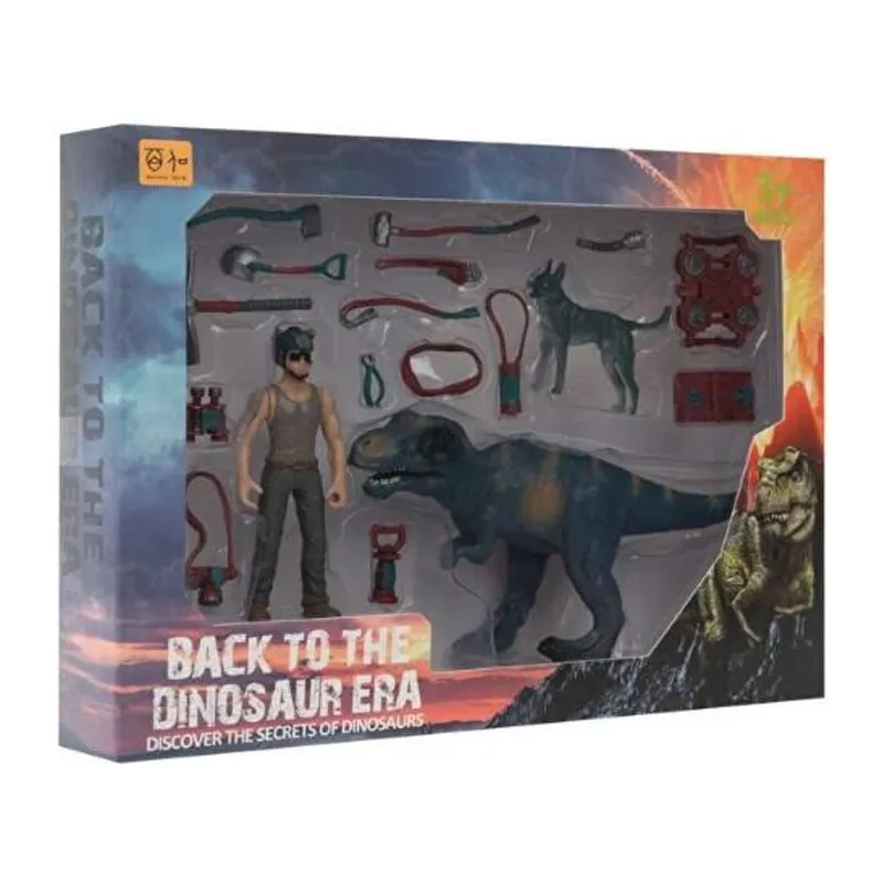Kadın Figürlü Dinozor Set