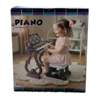 URT034-003 Ayaklı 49 Tuş Piano Org - Mor