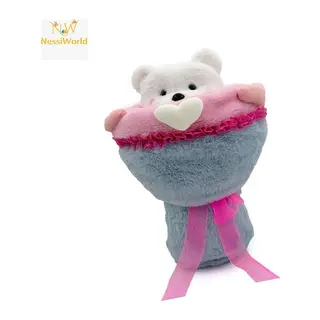 Sevgi Buketi Peluş Ayıcıklı Peluş Çiçek Buketi 40 cm