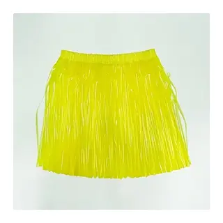 Neon Sarı Hawaii Parti Eteği 40 cm