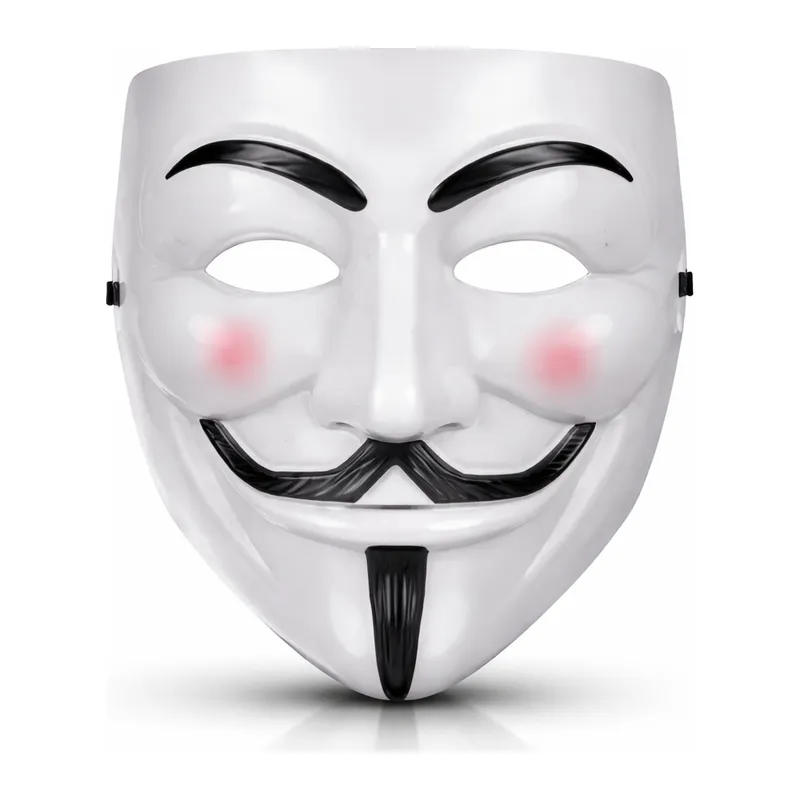 V Mask Premium Vendetta Beyaz Maske (Guy Fawkes Stil)
