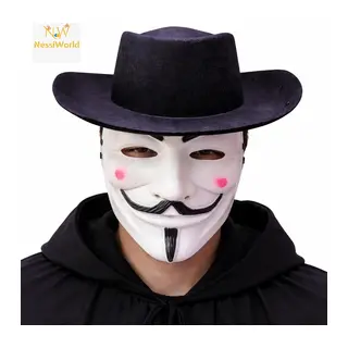 Maske ve Şapka Seti – Anonim Stil Parti Maskesi
