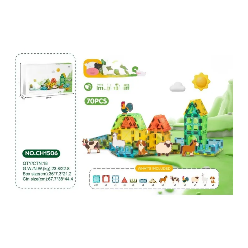 Magnetic Blok 5.5 cm 70 Parça