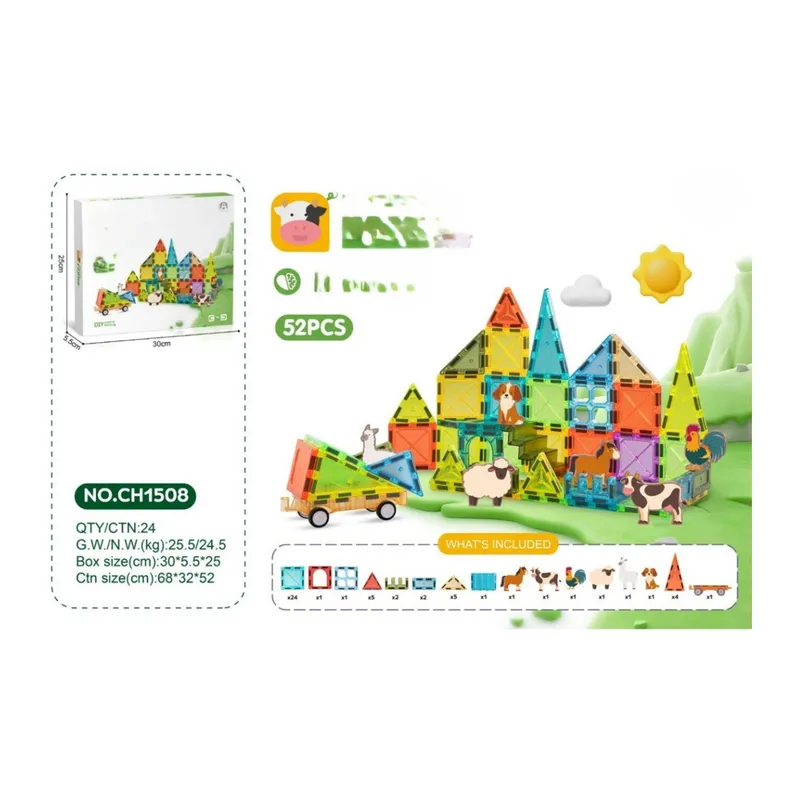 Magnetic Blok 5.5 cm 52 Parça