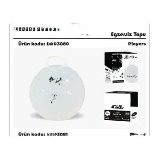 3080 Siyah Beyaz Zıp Zıp Top