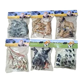 SH-P9904-07AL 6 AST 7PASLAN-KAPLAN-ZÜRAFA-İNEK-FİL(Belirtilen fiyat, tekli satış için adet fiyatıdır.)