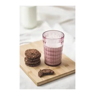 Allegra Mürdüm Akrilik Bardak | 400 ml Şık Su ve Meşrubat Bardağı | Cam Değildir | Kırılmaya Dayanıklı Tekli