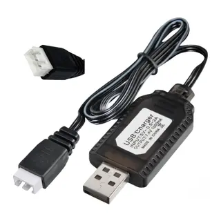 7.4V Li-ion SM-3P Soket Drone Bataryası USB Şarj Kablosu