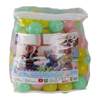 ER-6100BAG Fun Play Soft Renk Havuz Topları Pvc Çantalı