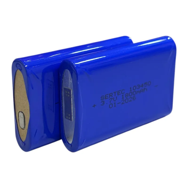 103450 Li-ion 3.7V 1800mAh Prizmatik Şarjlı Pil