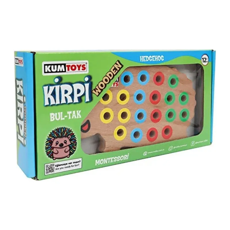 KM5655 Ahşap Kirpi Bultak -Kumtoys