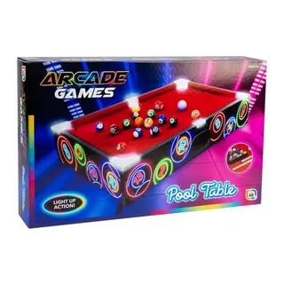 LEDli Masaüstü Bilardo 50x30 cm
