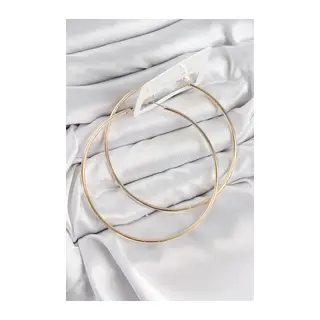 Pirinç Halka Model Gold Renk Kadın Küpe