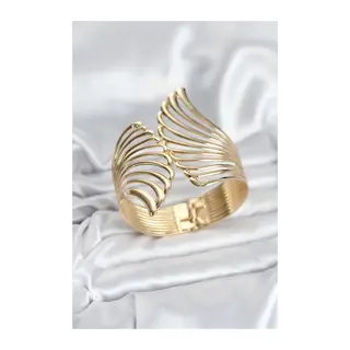 Pirinç Gold Renk Vintage Kadın Bileklik