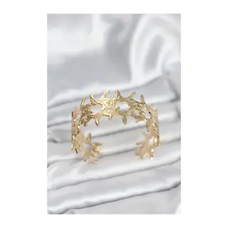 Pirinç Gold Renk Vintage Kadın Bileklik
