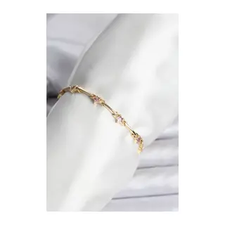 Yıldız Model Gold Renk Pirinç Bileklik