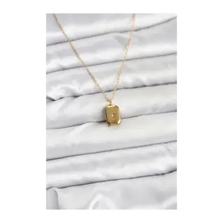 316L Çelik Zincir Gold Renk Minimal Kutup Yıldızı Model Kadın Kolye