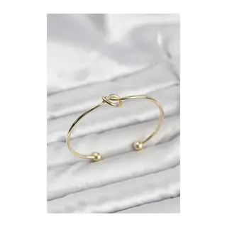 Düğüm Model Pirinç Gold Renk Kadın Bileklik