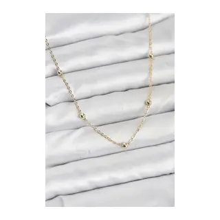 CM Gold Renk Top Zincirli Kadın Kolye
