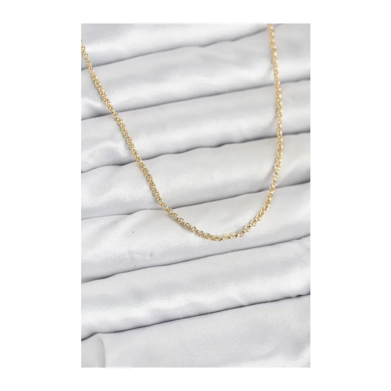 CM 14K Gold Renk Halka Model 60 cm Kadın Kolye