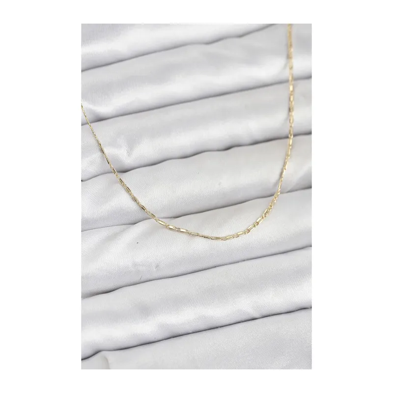 CM 14K Gold Renk Kesme Model 60 cm Kadın Kolye