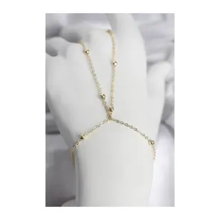 316L Çelik Gold Renk Top Zincirli Kadın Şahmeran