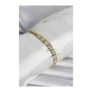 Xuping Zirkon Taşlı Gold Renk Kadın Bileklik