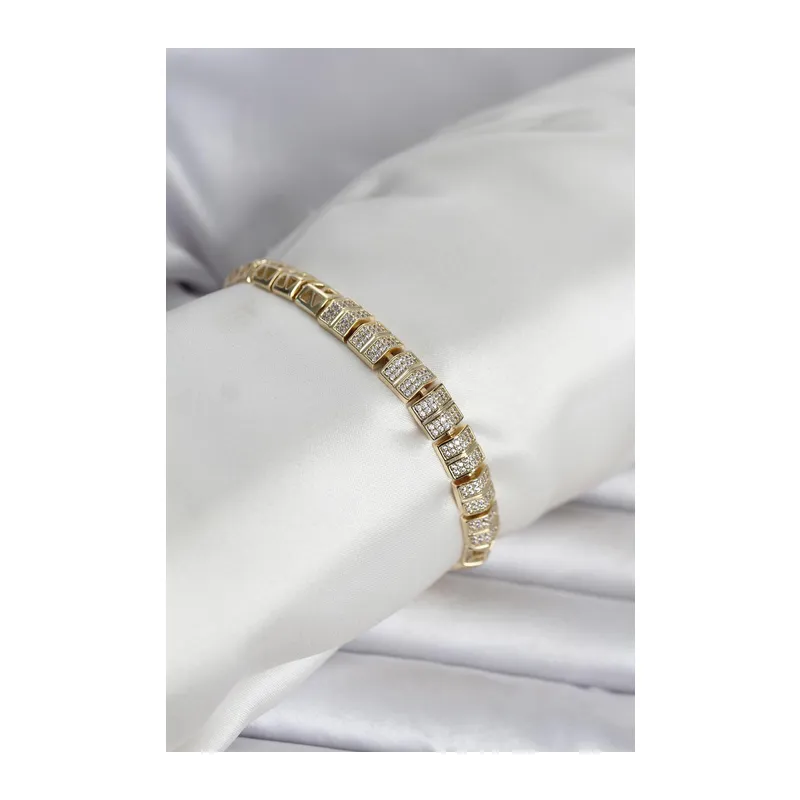 Xuping Zirkon Taşlı Gold Renk Kadın Bileklik