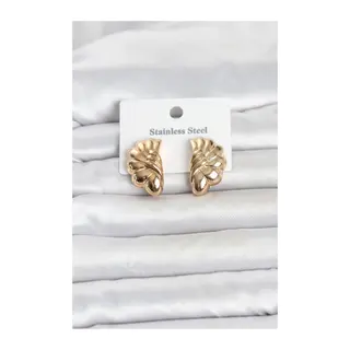 316L Çelik Gold Renk Vintage Model Kadın Küpe