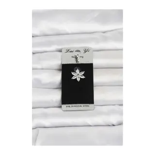 316L Cerrahi Çelik Lotus Model Göbek Piercing