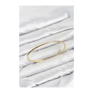 CM Gold Renk Lazer Kesim Model 65 mm Bilezik