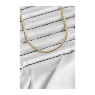 CM Yassı Yılan Zincir Model 60 cm Kadın Kolye