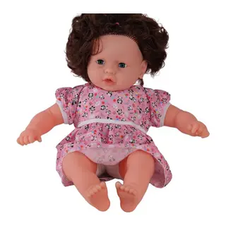 0073 60 Cm Dolgu Gövdeli Saçlı Büyük Bebek