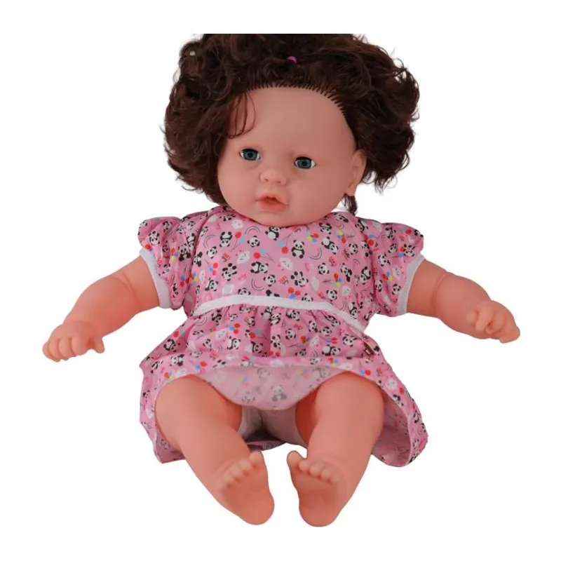 0073 60 Cm Dolgu Gövdeli Saçlı Büyük Bebek