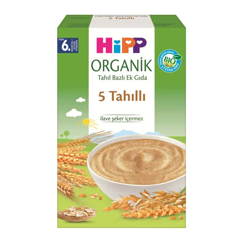 Organik 5 Tahıllı Tahıl Bazlı Kaşık Maması 200 Gr