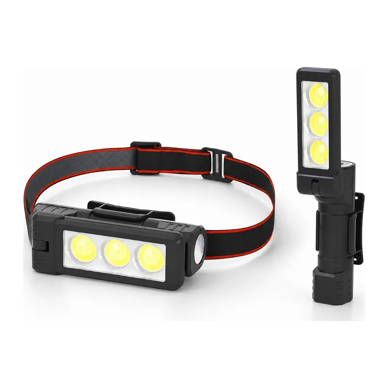 GS-225 3 LED USB Şarjlı Çok Fonksiyonlu Kafa Feneri