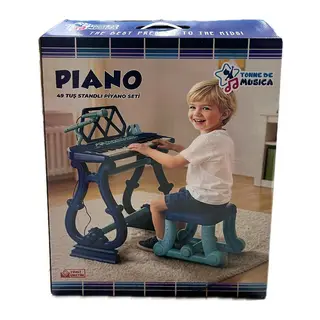URT034-002 Ayaklı 49 Tuş Piano Org - Lacivert